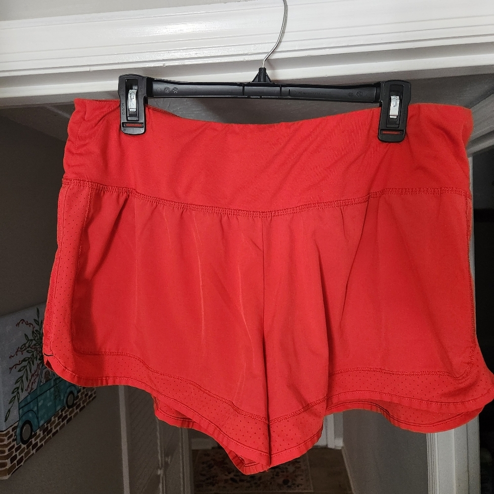 Red Women's Athletic Shorts